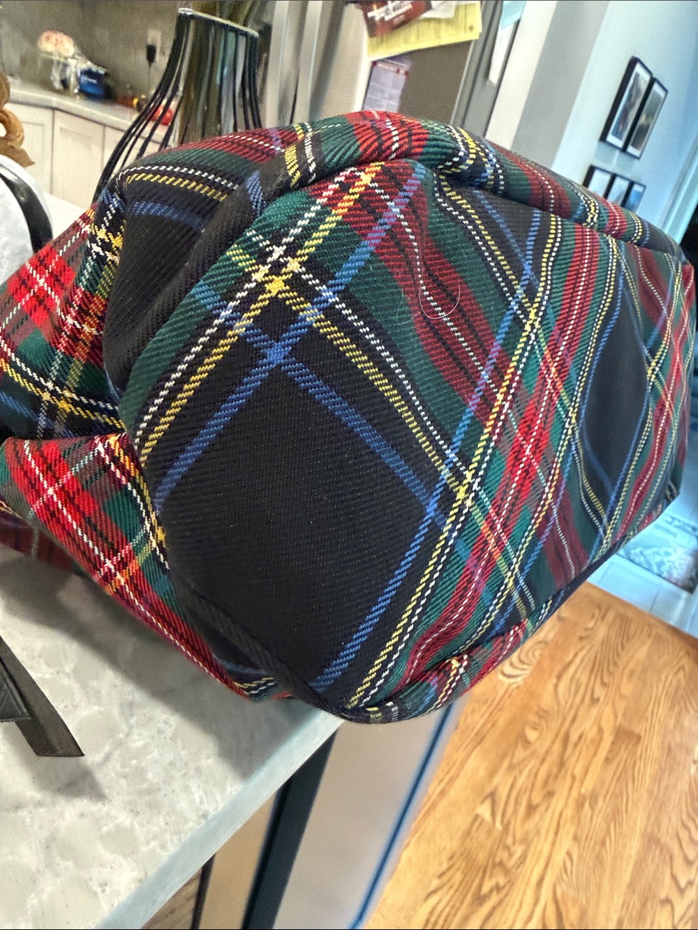 Dooney and Bourke black Victoria Tartan tote - Picture 6 of 8